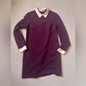 CYNTHIA STEFFE Purple Collared Dress, amazing worn condition, size 4